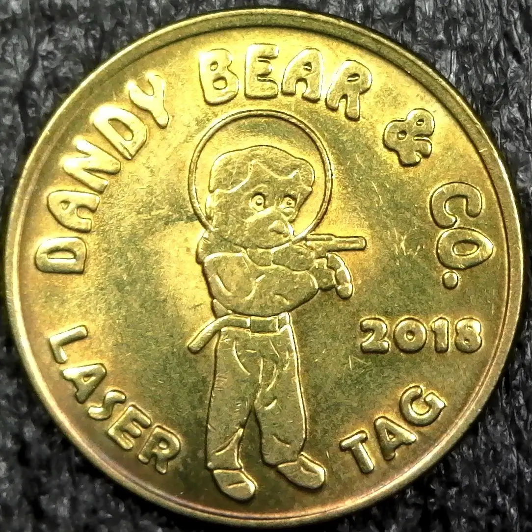 Dandy Bear DB206B 2018 Dandy Bear Laser Tag Token (DB206B) (2018) token — front