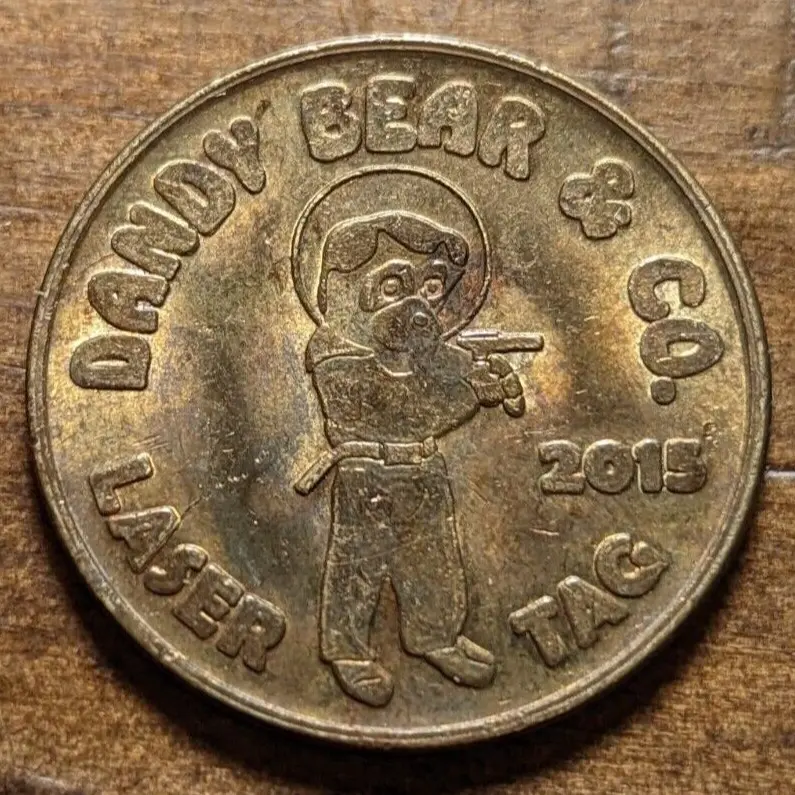 Dandy Bear DB203B 2015 Dandy Bear Laser Tag Token (DB203B) (2015) token — front