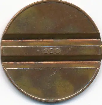 Celebration Station CS101B Grooved Celebration Station Token (CS101B) token — reverse