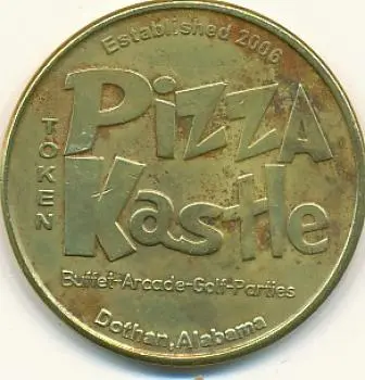 Pizza Kastle PK301B Pizza Kastle Token (PK301B) token — front